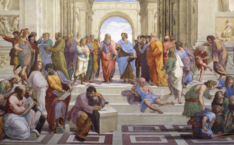 Painting of the Academy in Athens